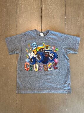 Handmade Toddler Boy “Egg Crusher” Easter Monster Truck T-Shirt • Size 3T